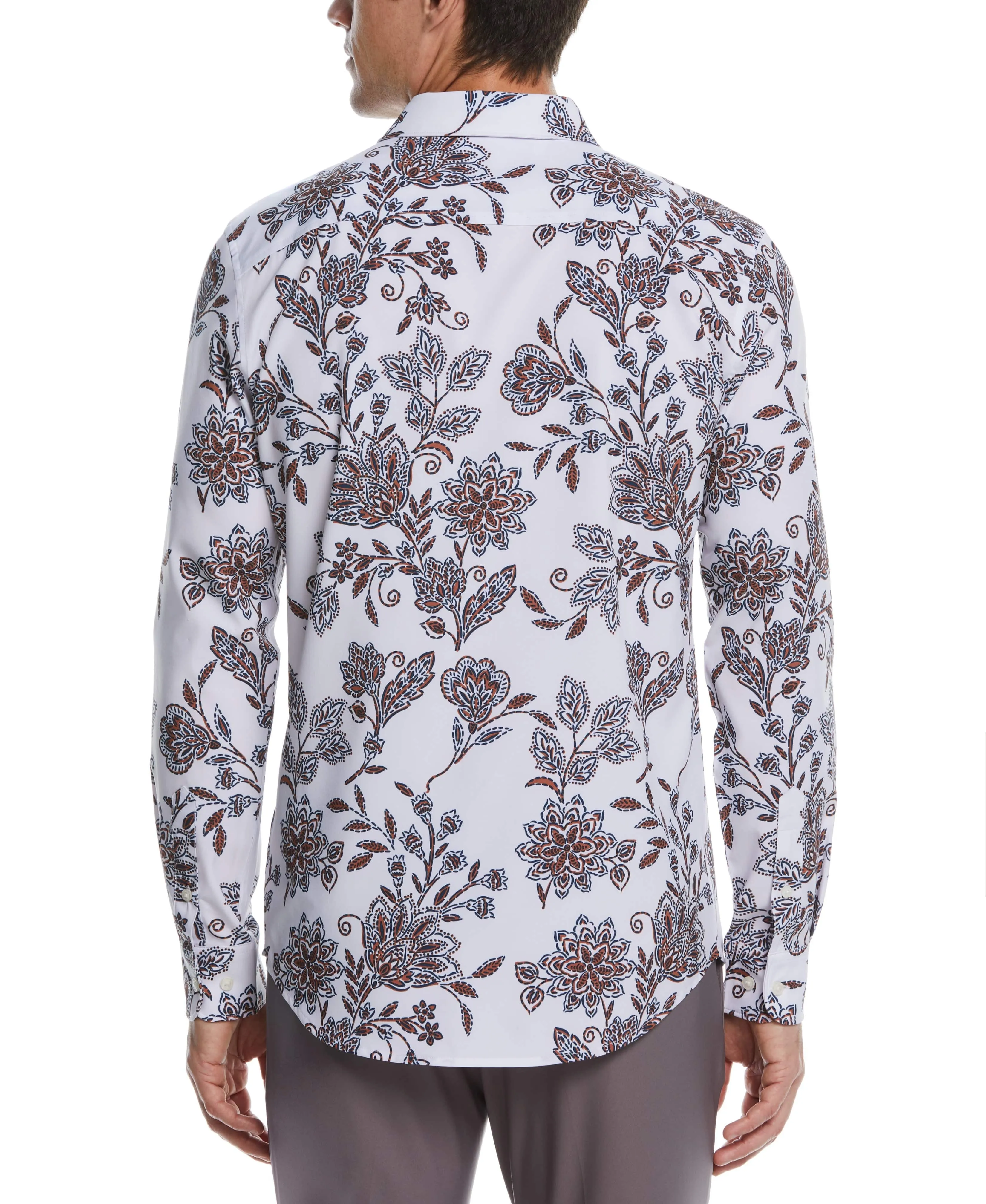 Total Stretch Slim Fit Large Floral Print Shirt sold by Perry Ellis product image thumbnail 2