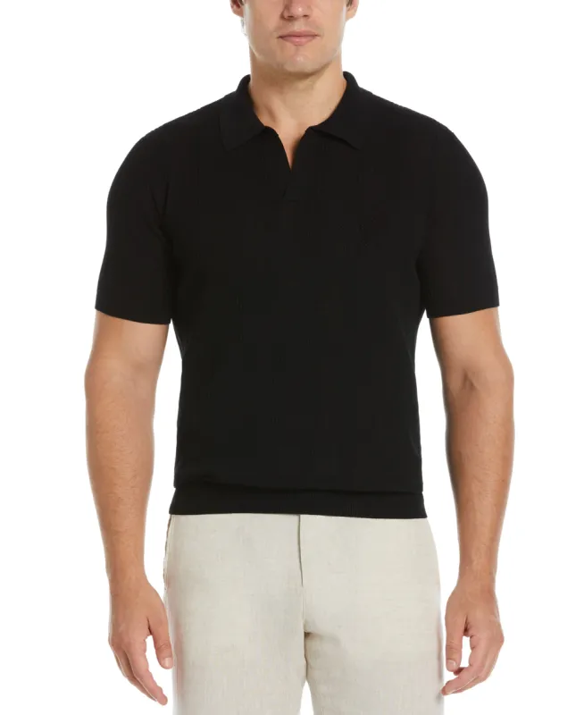 Mesh Stripe Sweater Polo sold by Perry Ellis