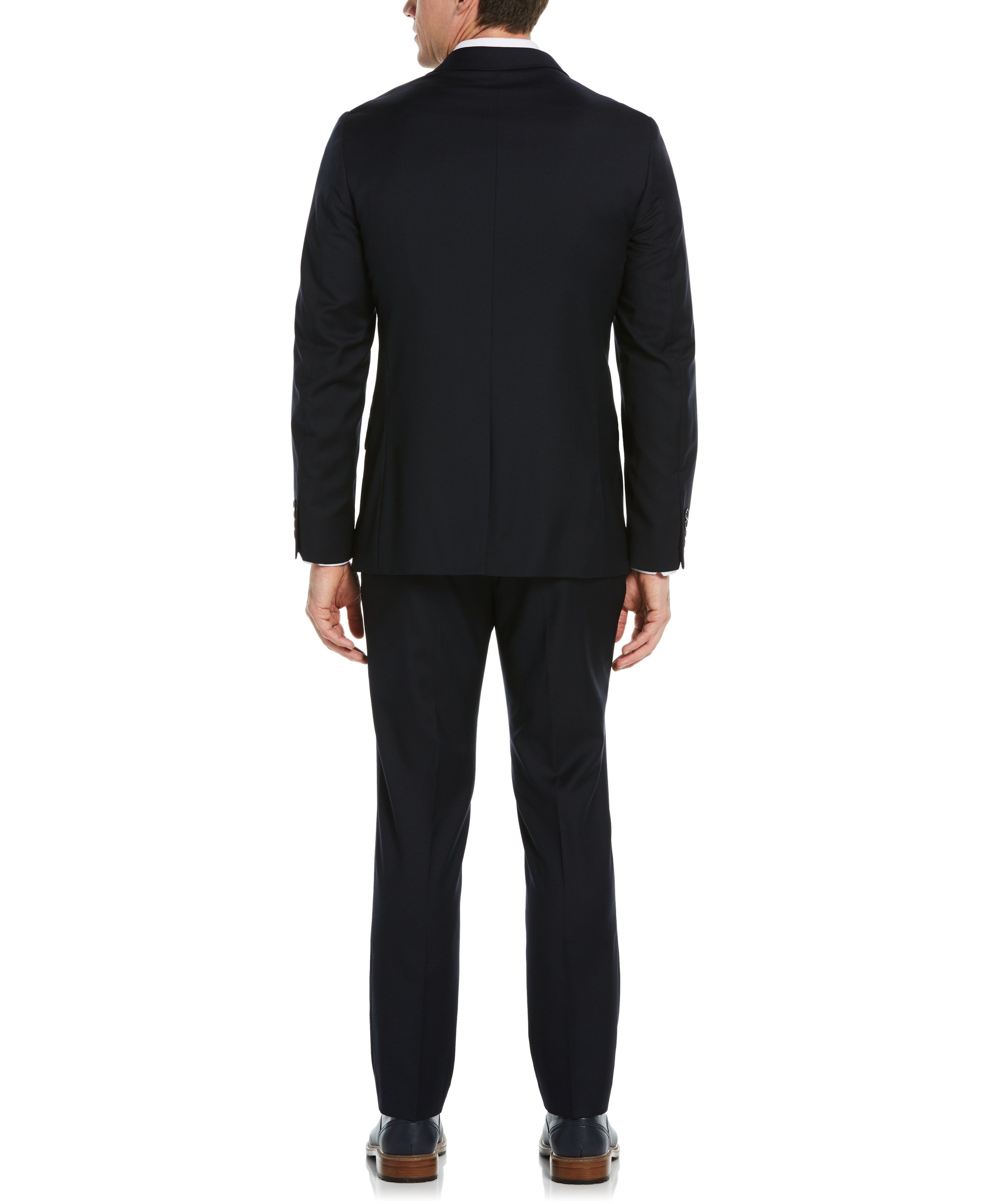 Slim Fit Navy Stretch Wool Blend Suit Jacket sold by Perry Ellis product image thumbnail 6