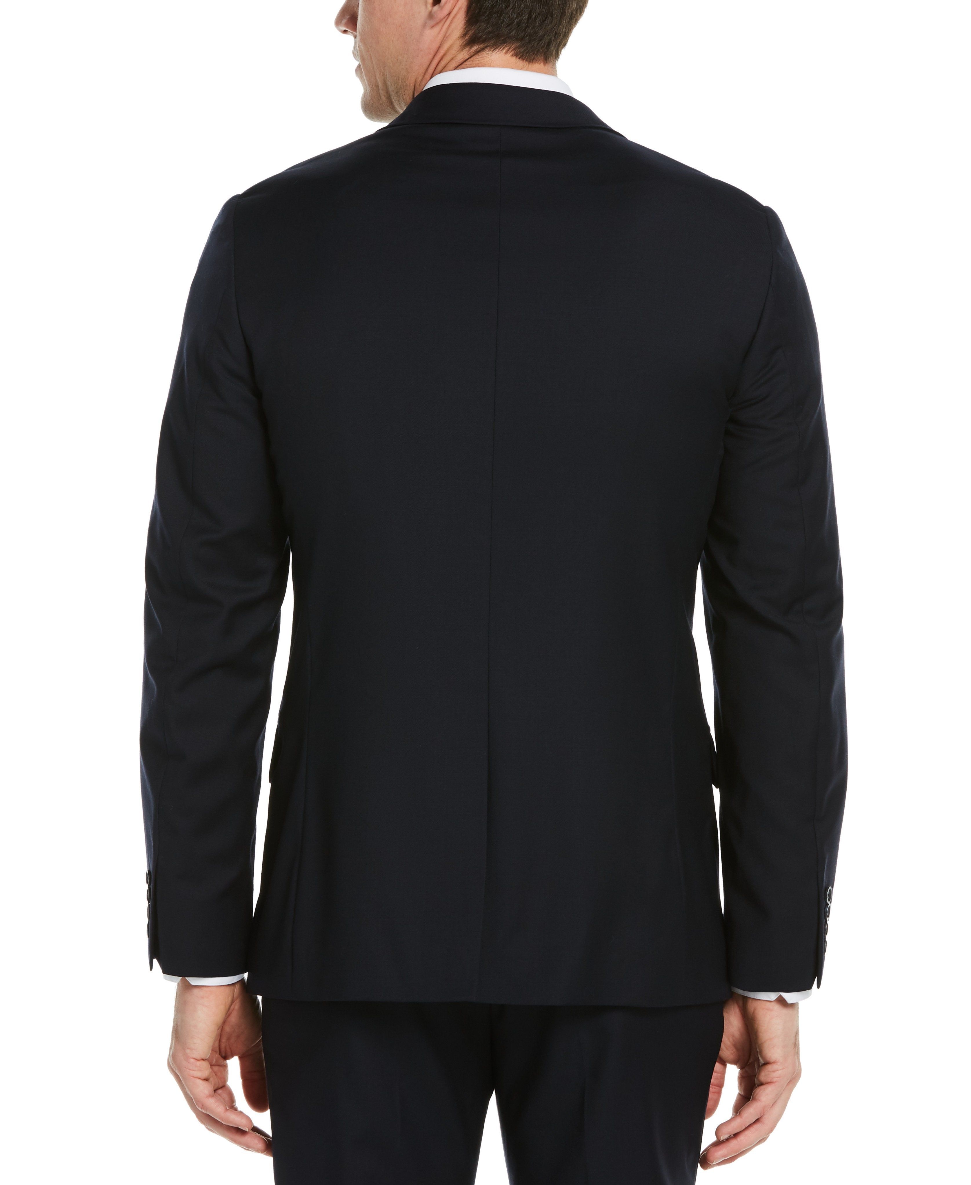 Slim Fit Navy Stretch Wool Blend Suit Jacket sold by Perry Ellis product image thumbnail 2
