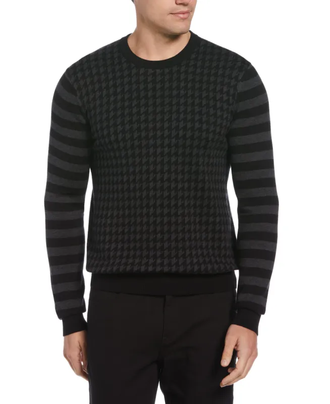 Mix Pattern Crew Neck Sweater sold by Perry Ellis