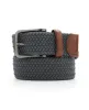Woven Stretch Leather-Trim Belt sold by Perry Ellis