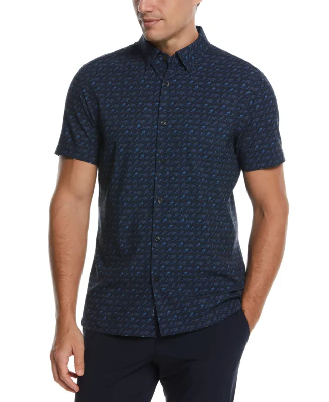 Total Stretch Geo Print Shirt sold by Perry Ellis