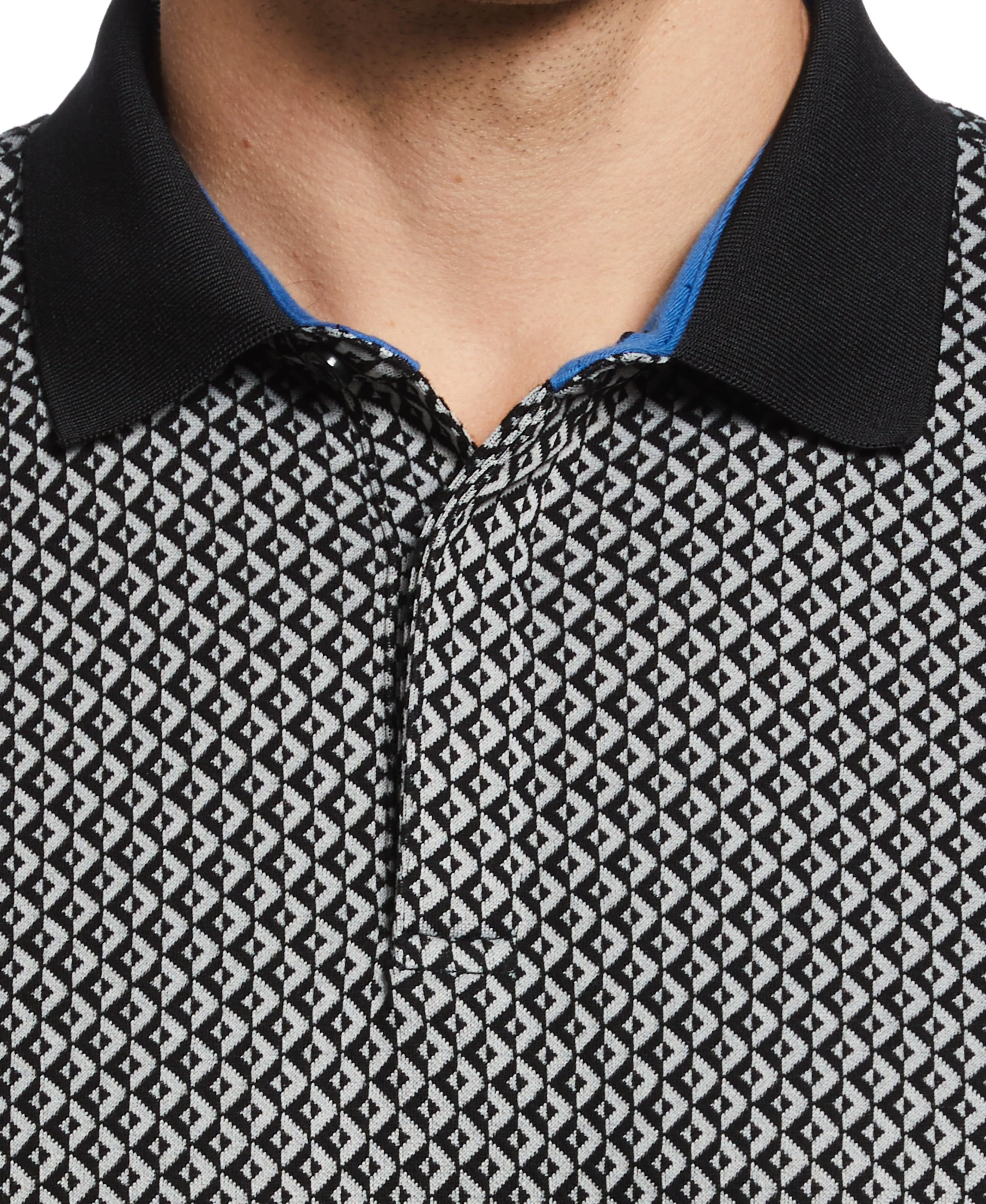 Diamond Jacquard Polo sold by Perry Ellis product image thumbnail 3