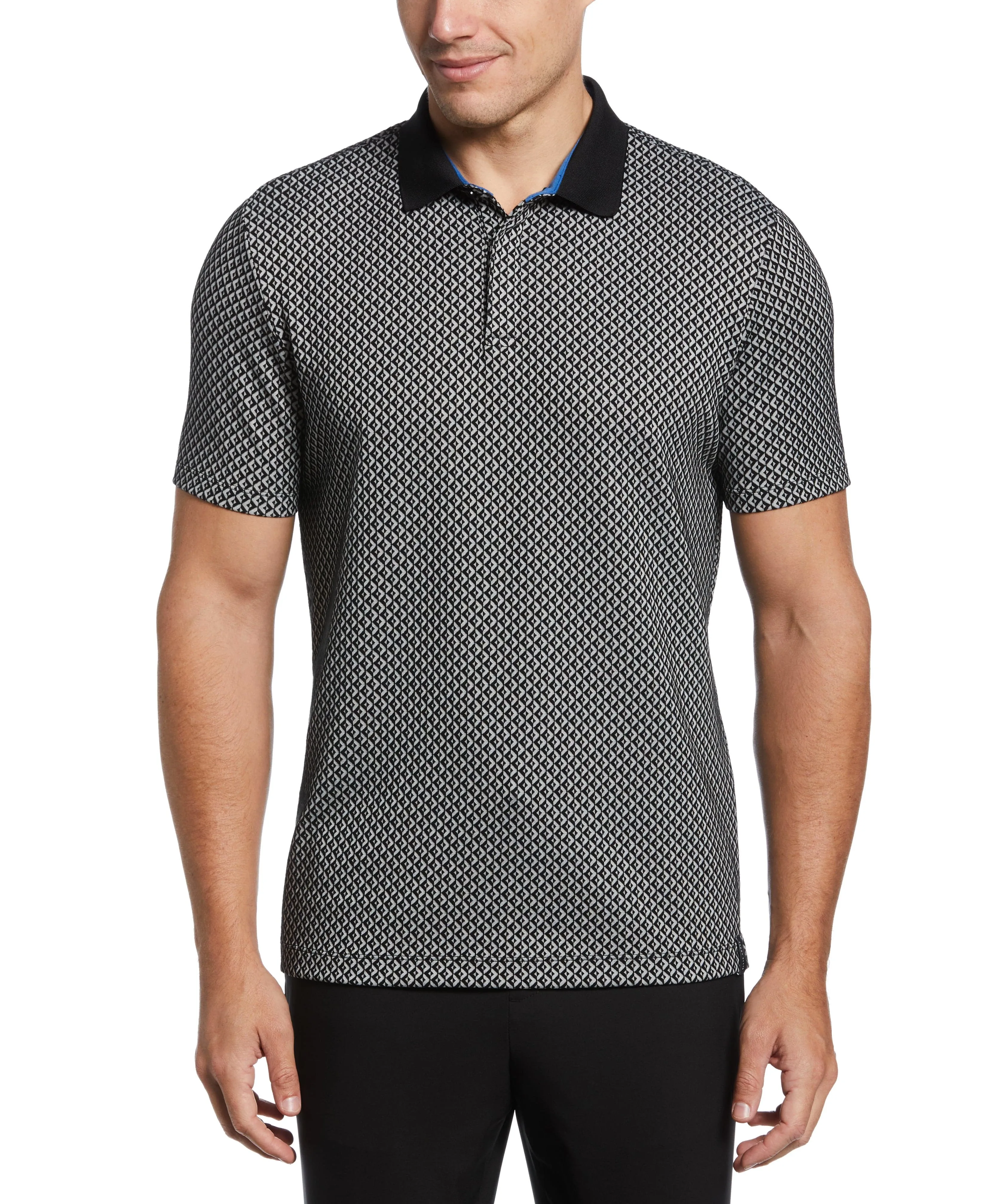 Diamond Jacquard Polo sold by Perry Ellis