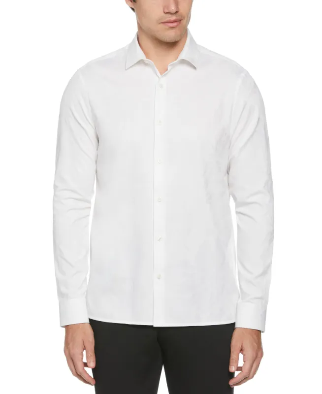 Tonal Floral Print Jacquard Shirt sold by Perry Ellis