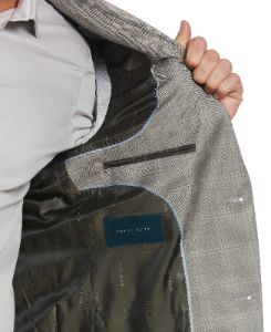 Slim Fit Stretch Windowpane Suit Jacket sold by Perry Ellis