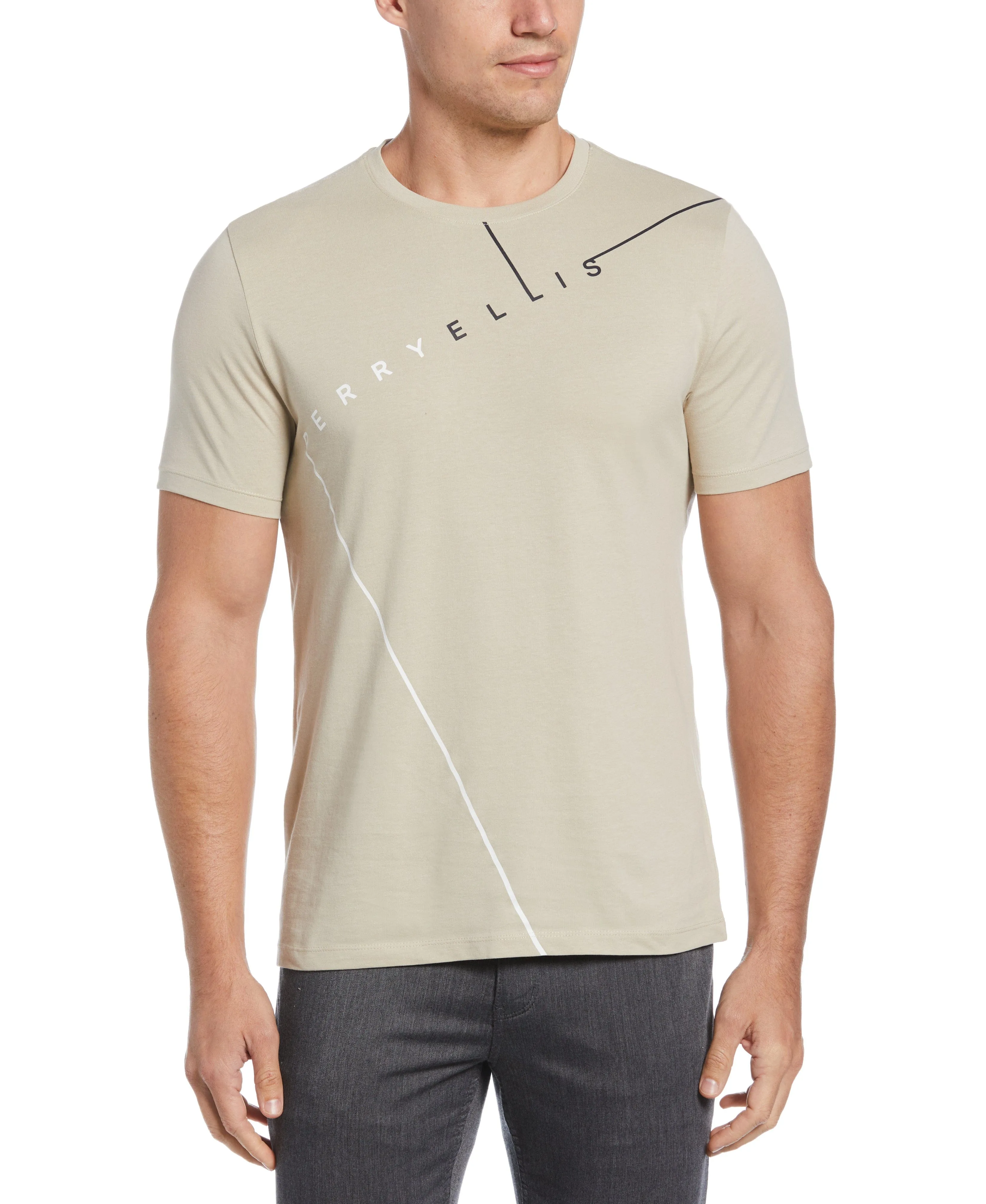 Perry Ellis Logo Crew Neck Tee sold by Perry Ellis