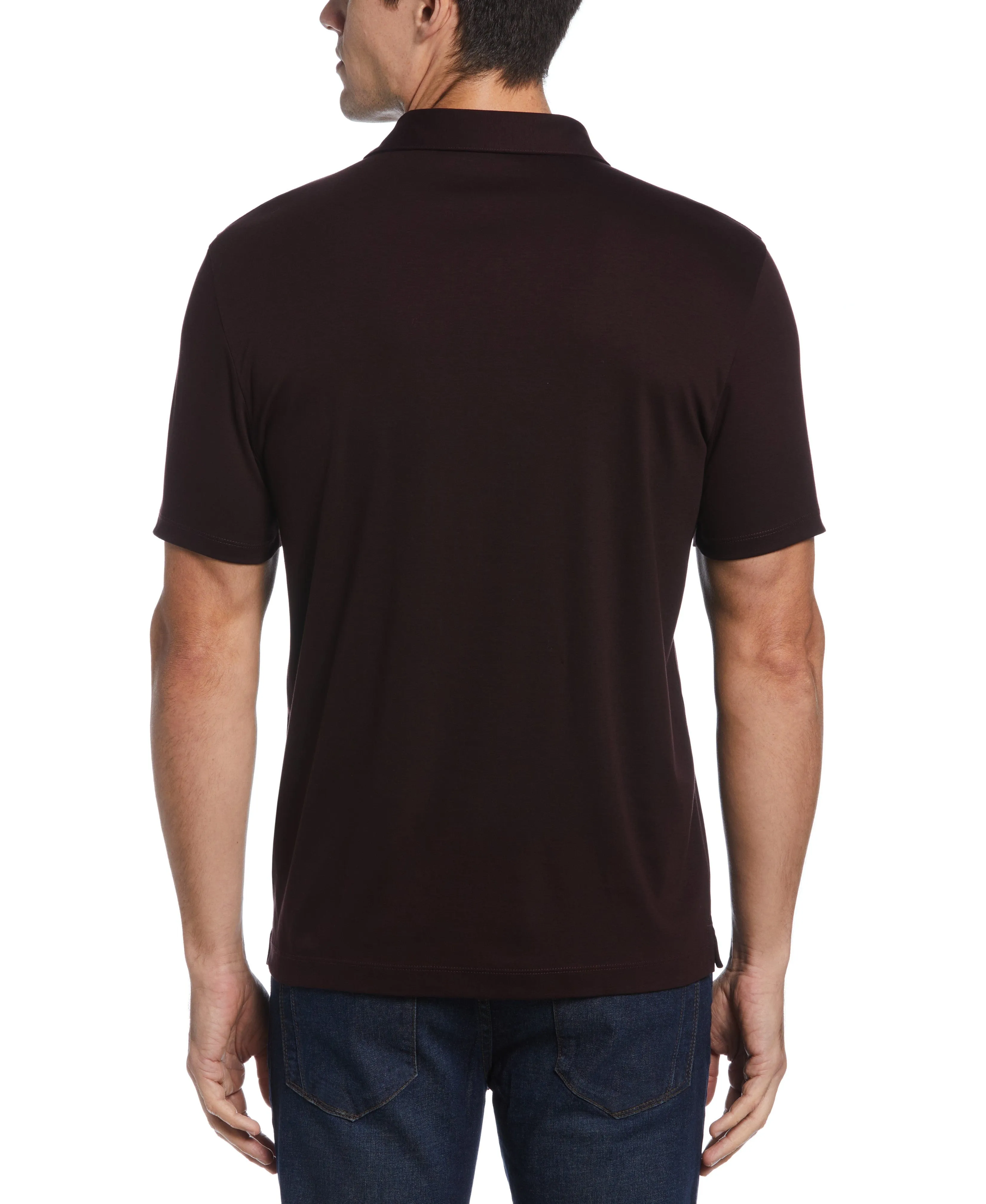 Big & Tall Smart Interlock Solid Polo sold by Perry Ellis product image thumbnail 2