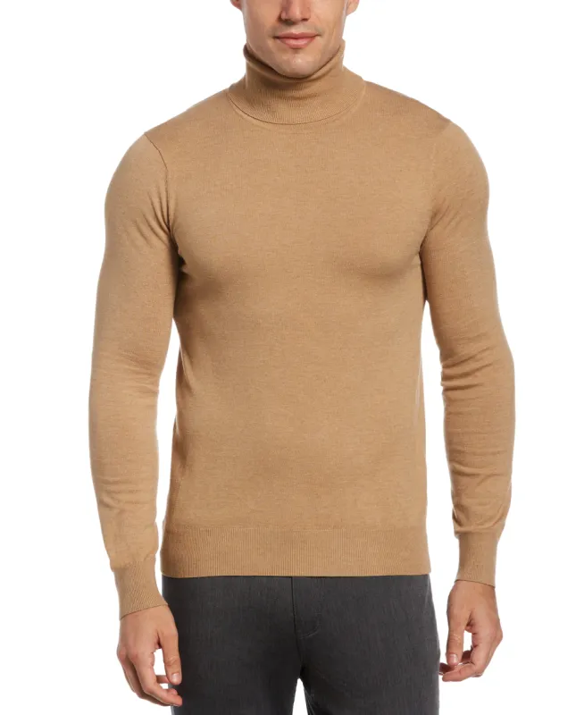 Solid Tech Knit Turtleneck Sweater sold by Perry Ellis