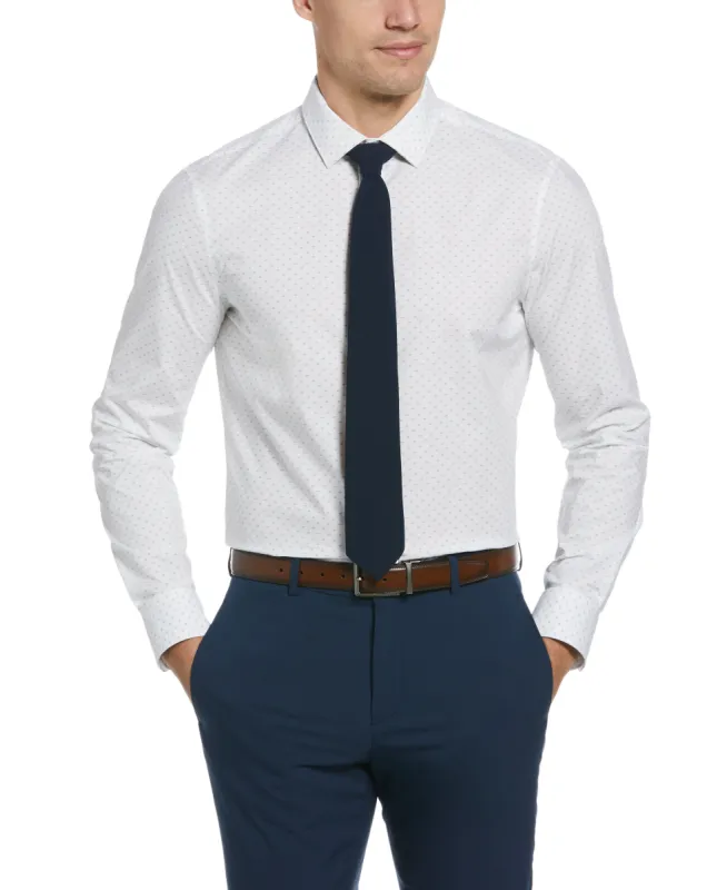 Slim Fit Poplin Fleur Print Dress Shirt sold by Perry Ellis