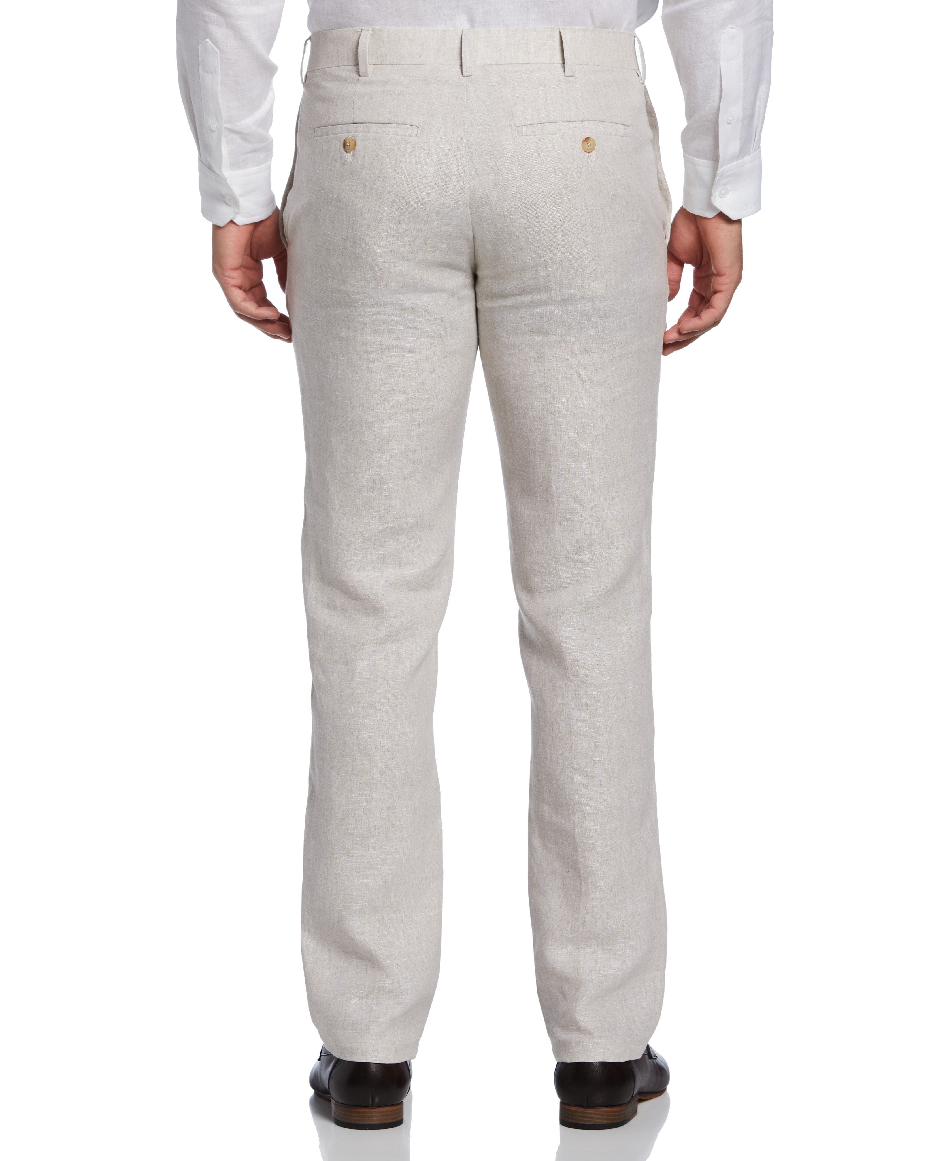 Cubavera™ Flat Front Delave Linen Pant sold by Perry Ellis product image thumbnail 2