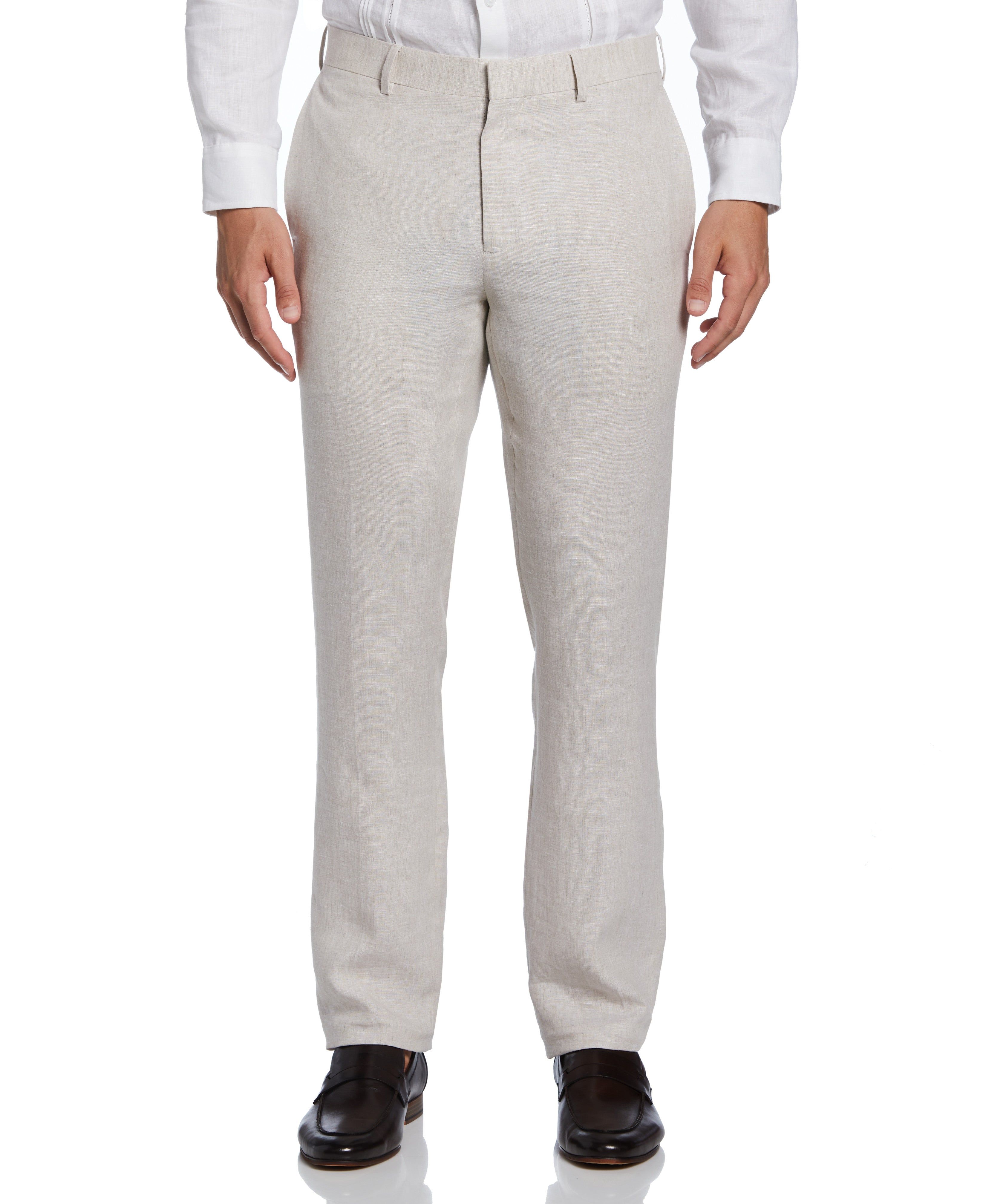 Cubavera™ Flat Front Delave Linen Pant sold by Perry Ellis