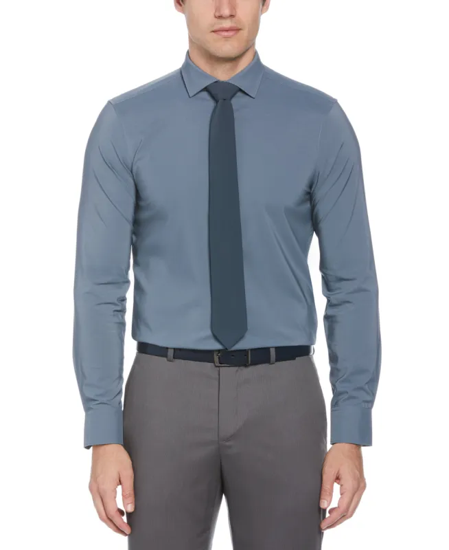 Stormy Grey Solid Performance Dress Shirt sold by Perry Ellis