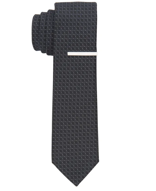 Rogin Mini Print Tie sold by Perry Ellis