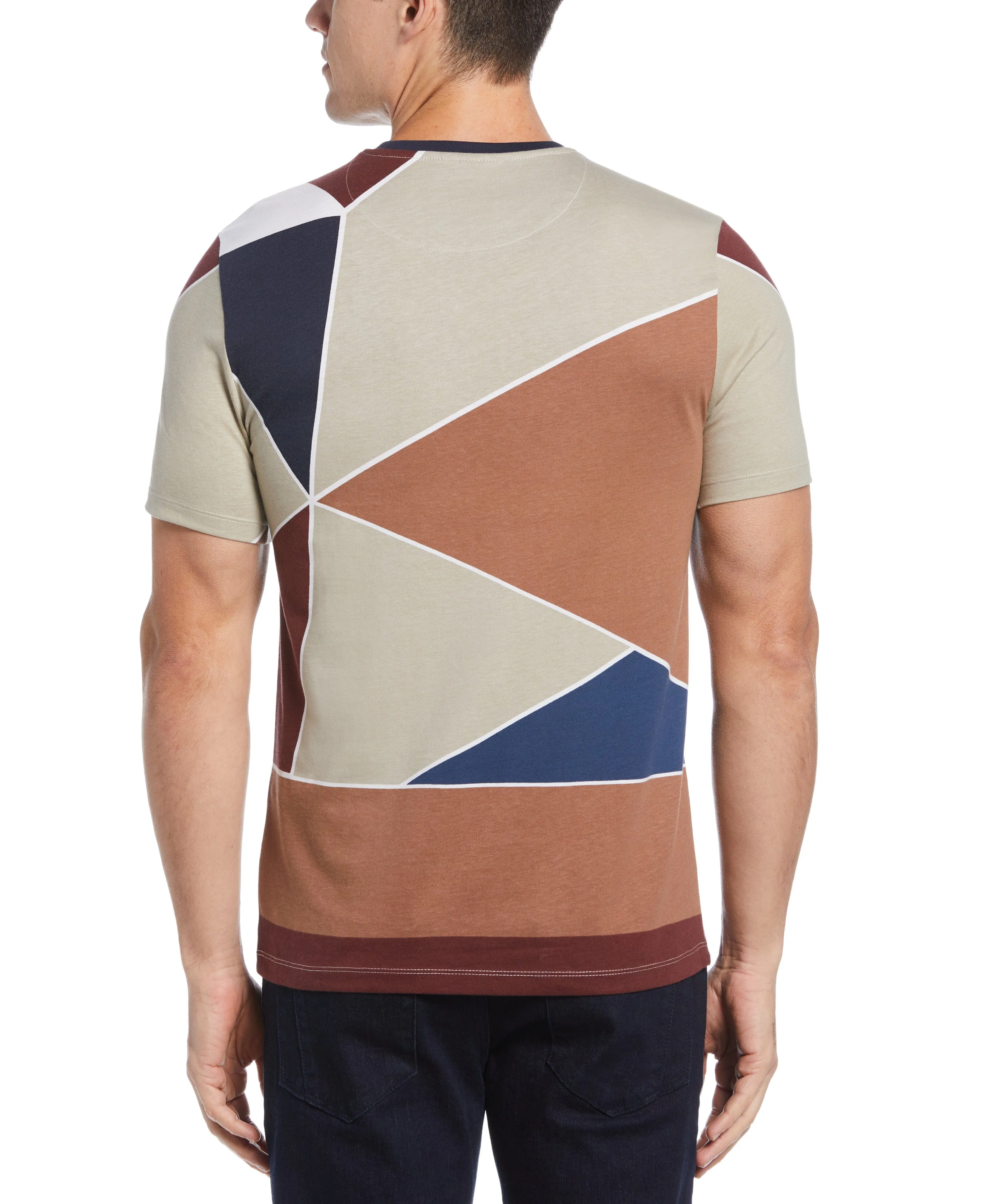 Pima Cotton Blend Patchwork Print Tee sold by Perry Ellis product image thumbnail 2