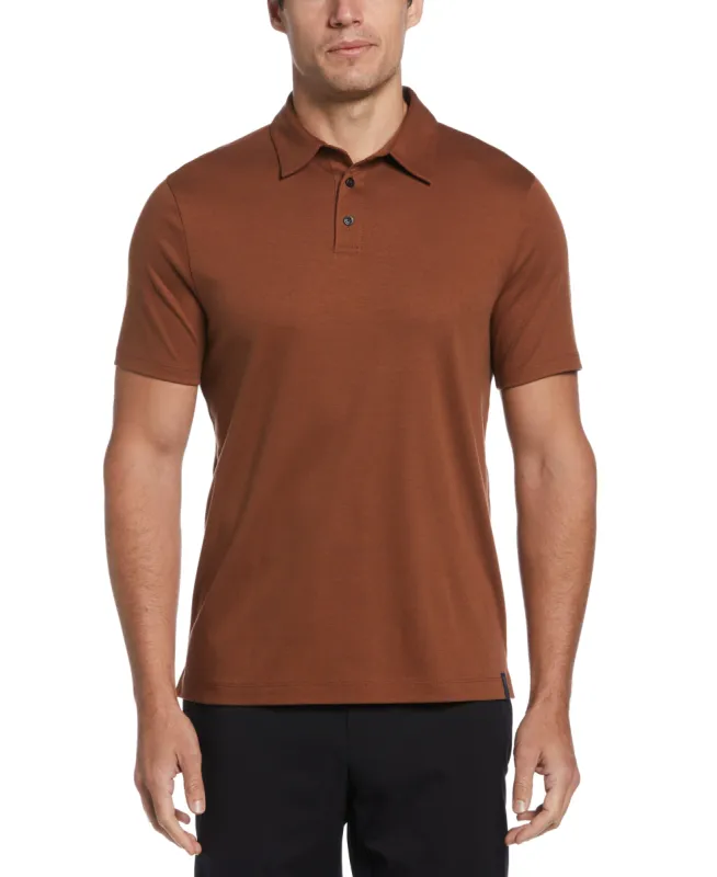 Big & Tall Smart Interlock Solid Polo sold by Perry Ellis