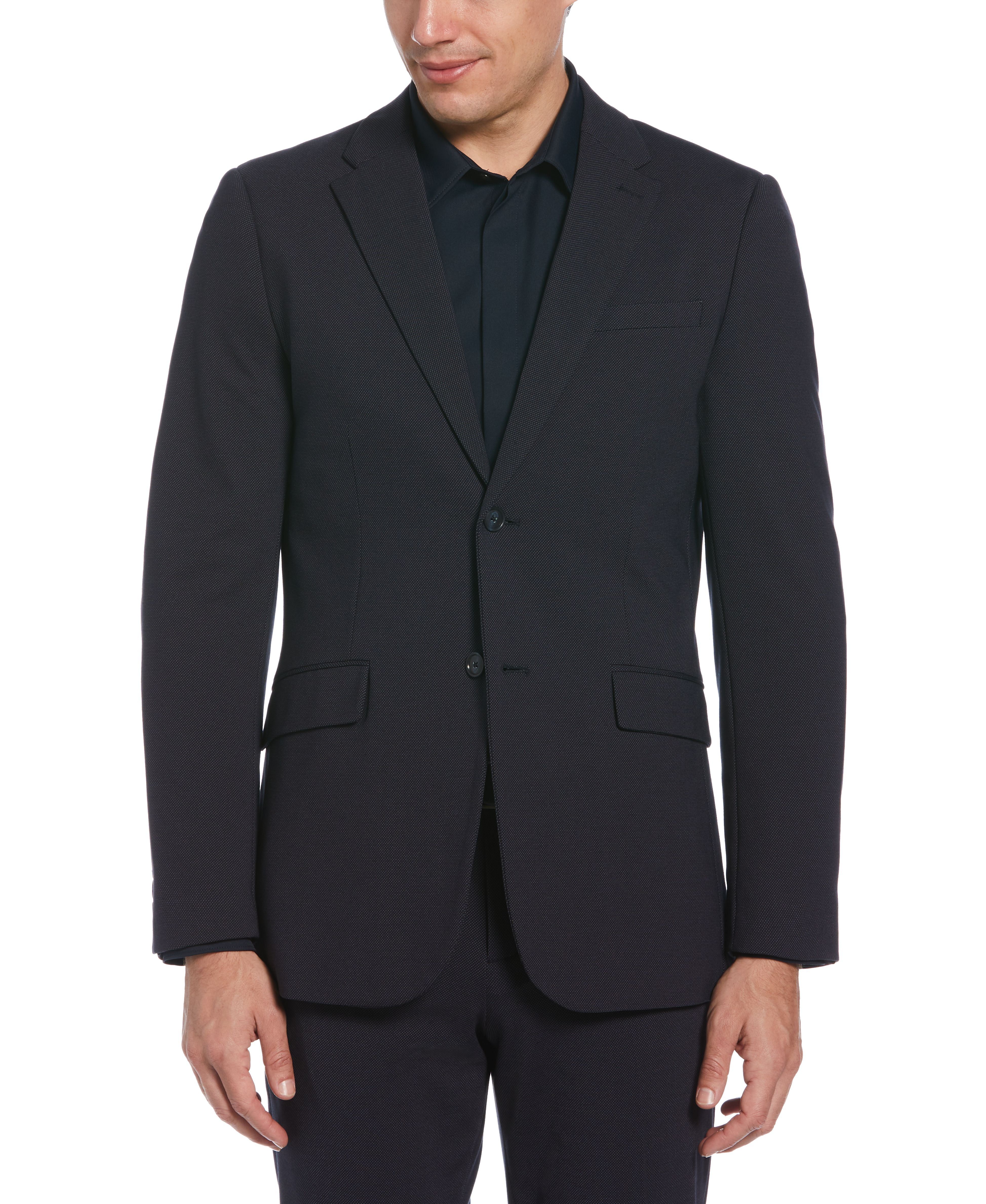 Very Slim Fit Textured Stretch Knit Suit sold by Perry Ellis product image thumbnail 3