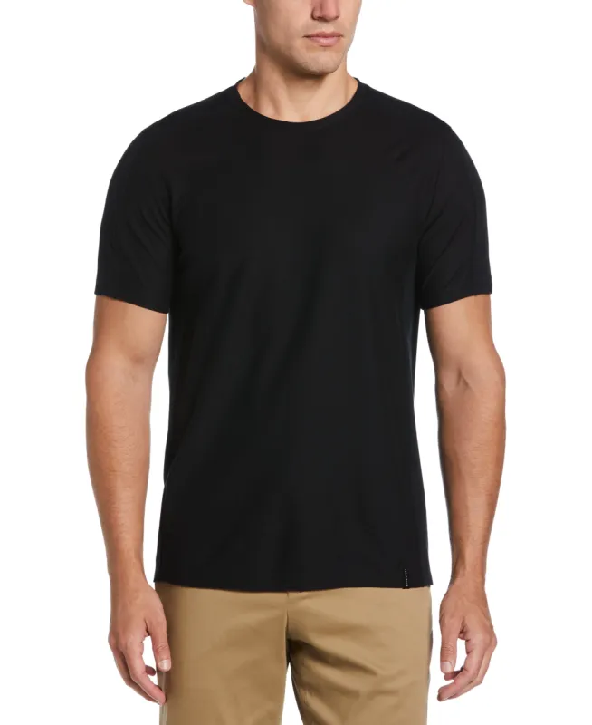 Big & Tall Texture Block Tee made by Perry Ellis