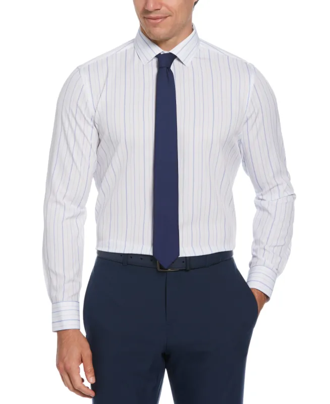 Slim Fit Total Stretch Thin Striped Print Shirt sold by Perry Ellis