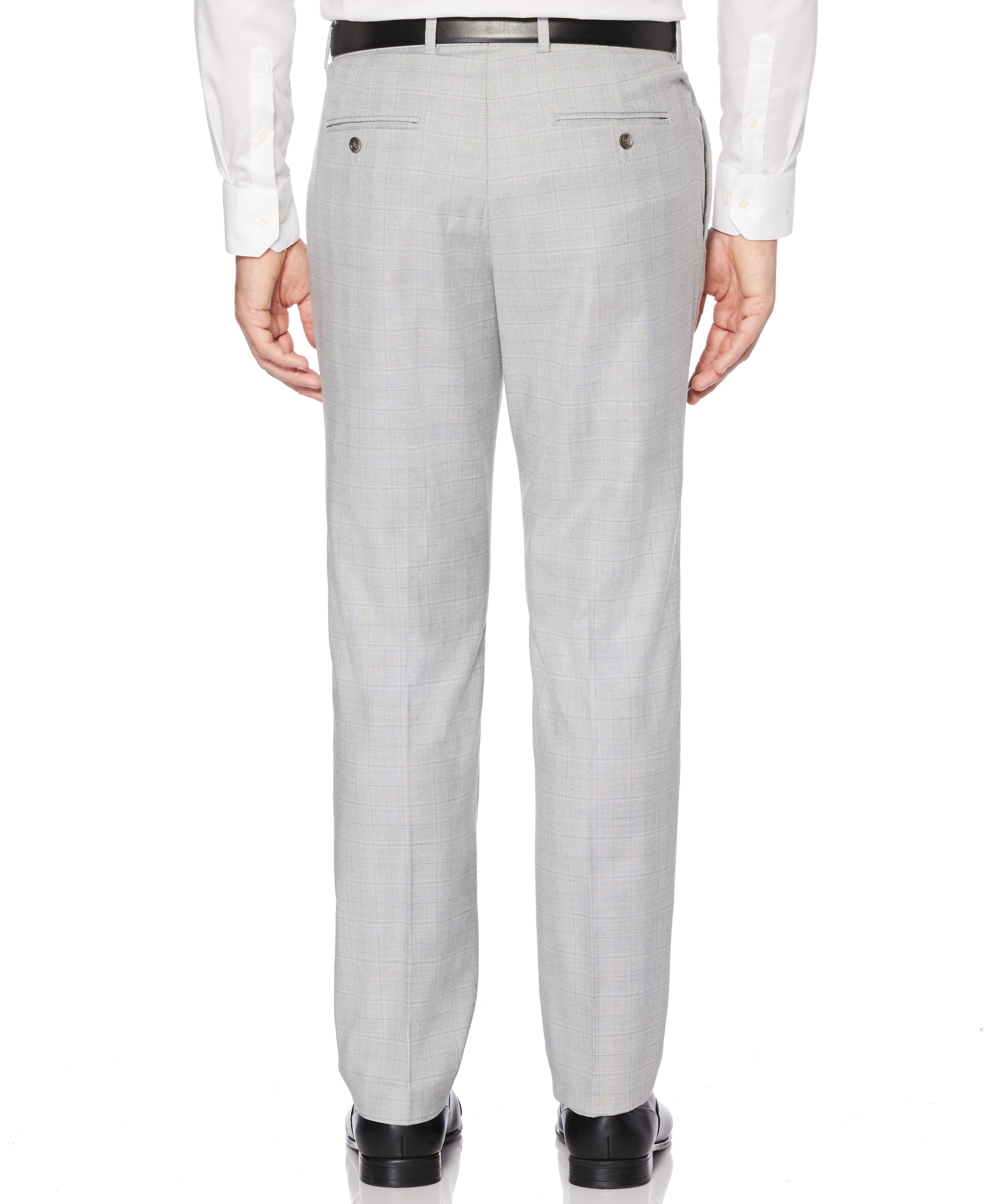 Slim Fit Stretch Heather Plaid Suit Pant sold by Perry Ellis product image thumbnail 2