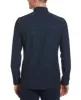 Untucked Total Stretch Slim Fit Leaf Print Shirt - Navy Blue sold by Perry Ellis