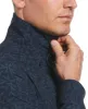 Untucked Total Stretch Slim Fit Leaf Print Shirt - Navy Blue sold by Perry Ellis