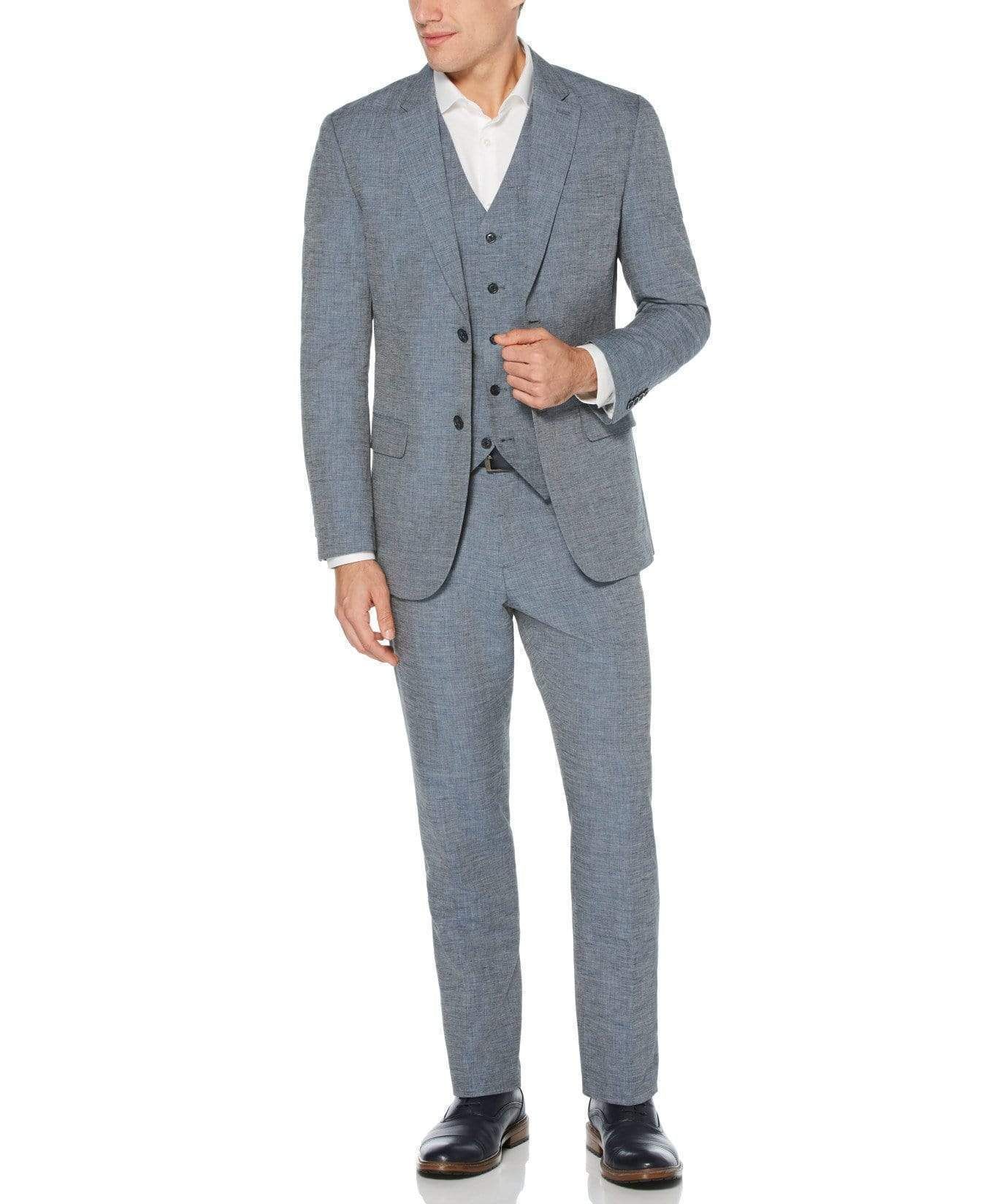 Slim Fit Heathered Linen Suit Jacket sold by Perry Ellis product image thumbnail 5