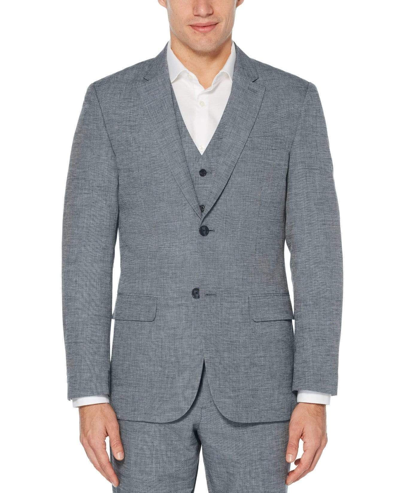 Slim Fit Heathered Linen Suit Jacket sold by Perry Ellis