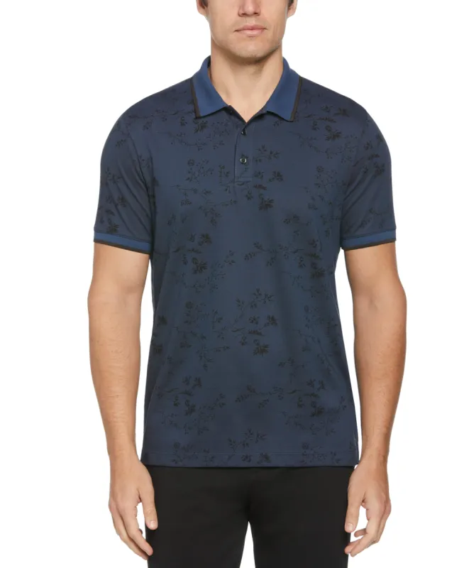 Floral Pique Polo sold by Perry Ellis