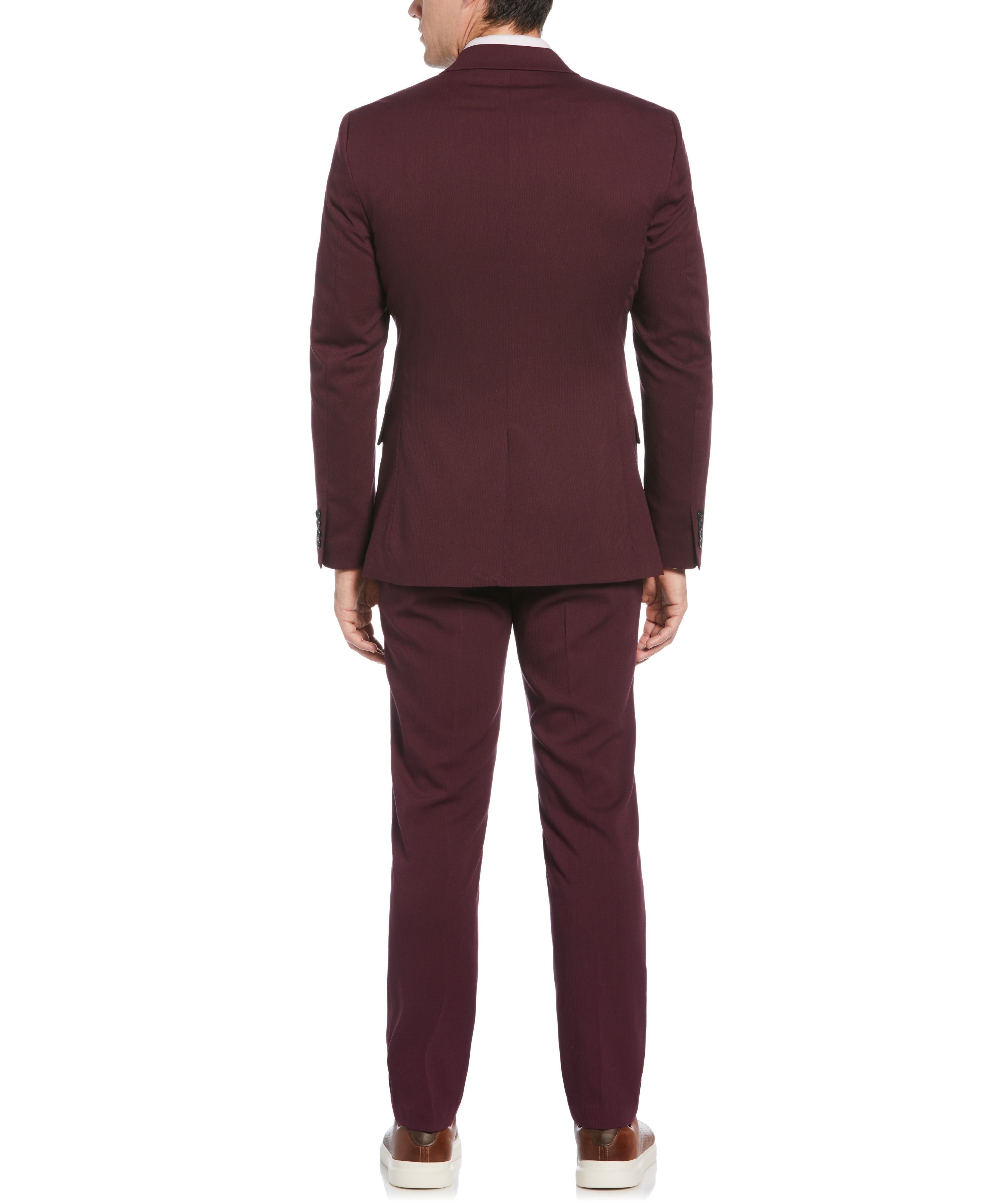 Very Slim Fit Burgundy Performance Tech Suit sold by Perry Ellis product image thumbnail 2