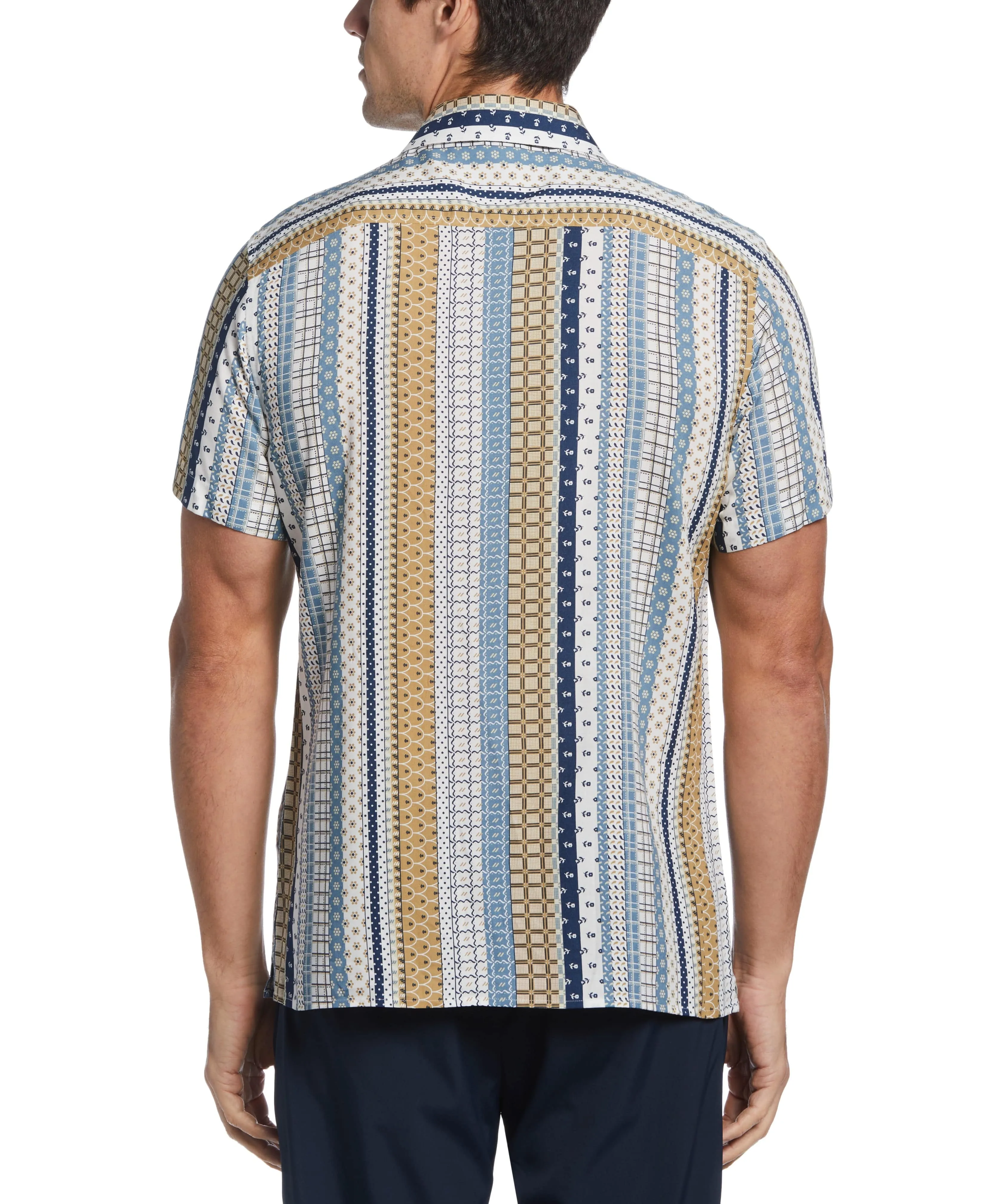 Multi-Print Stripe Shirt sold by Perry Ellis product image thumbnail 2