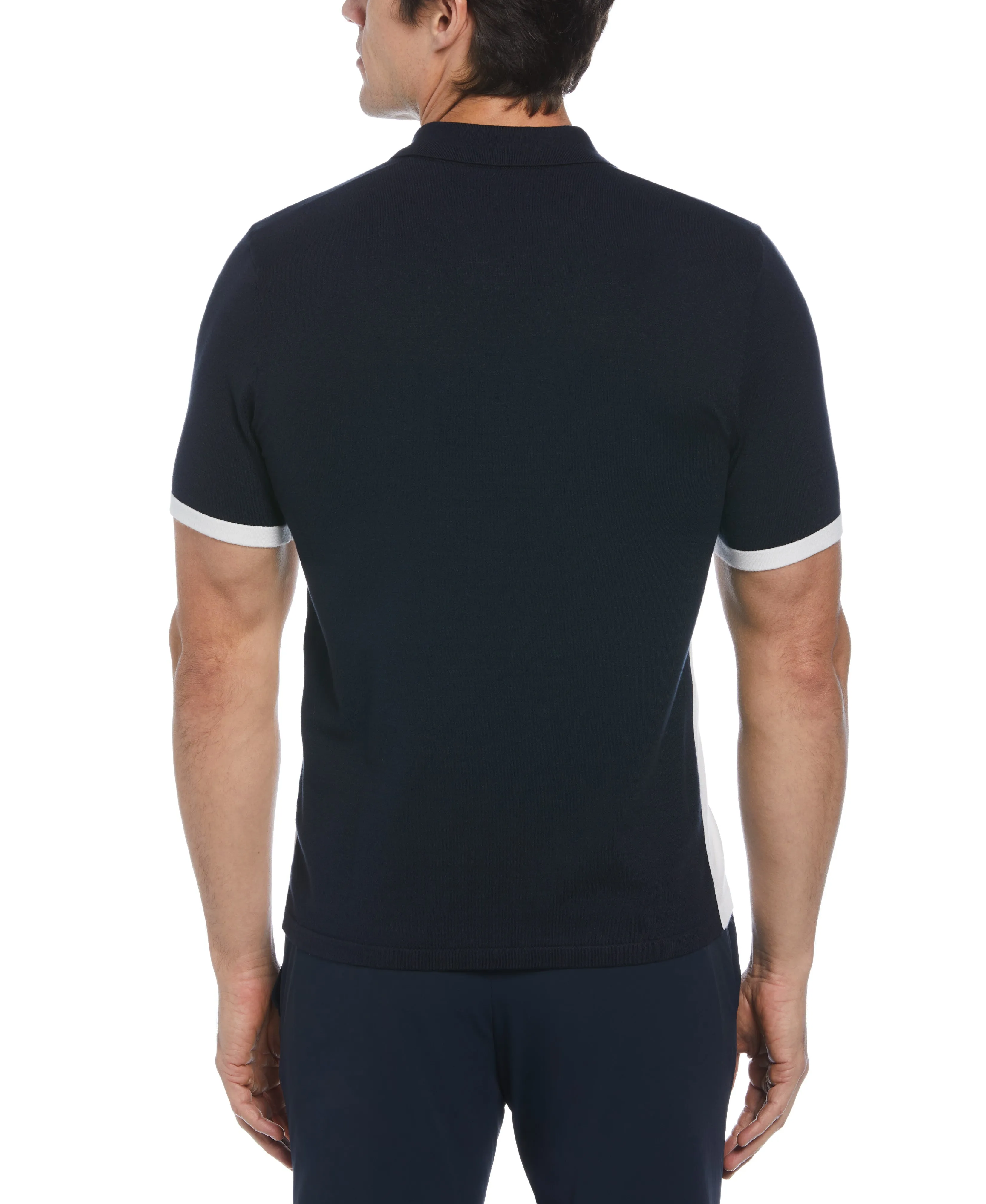 Tech Knit Color Block Polo sold by Perry Ellis product image thumbnail 2
