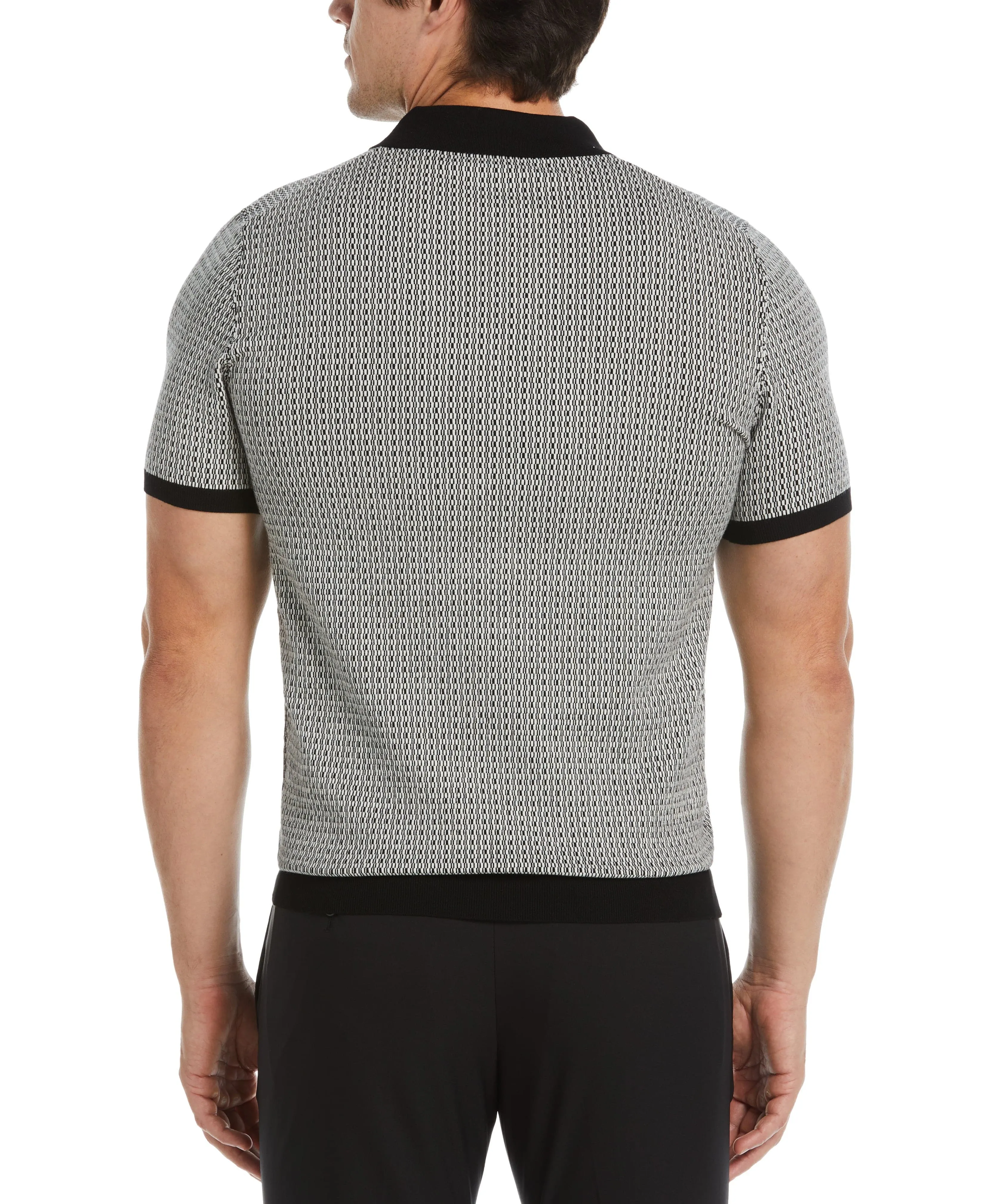 Geometric Pattern Polo Sweater sold by Perry Ellis product image thumbnail 2