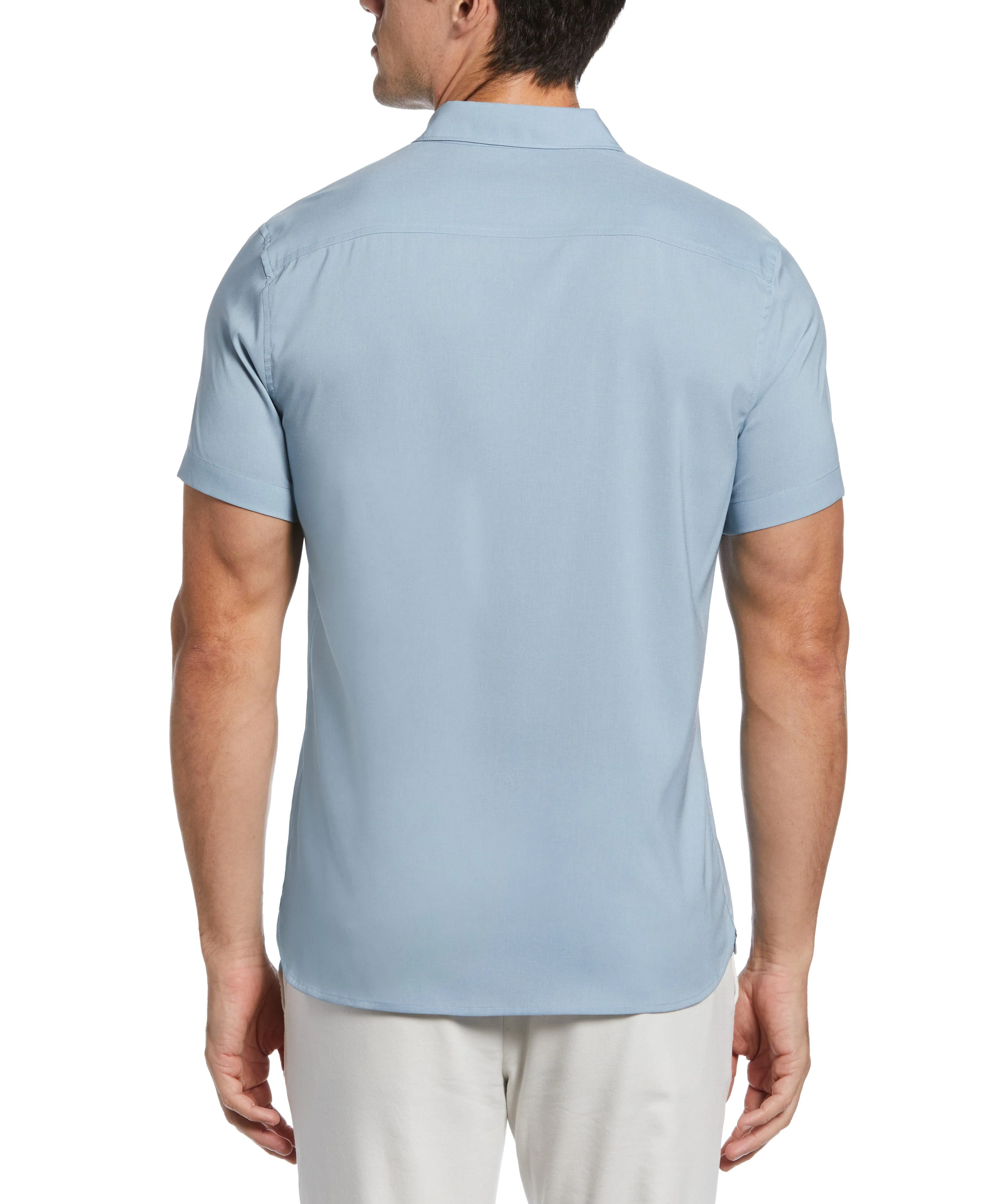 Total Stretch Slim Fit Heather Pocket Shirt sold by Perry Ellis product image thumbnail 2
