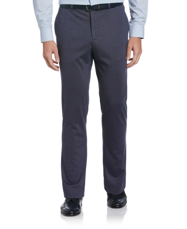 Slim Fit Microgrid Knit Suit Pant made by Perry Ellis