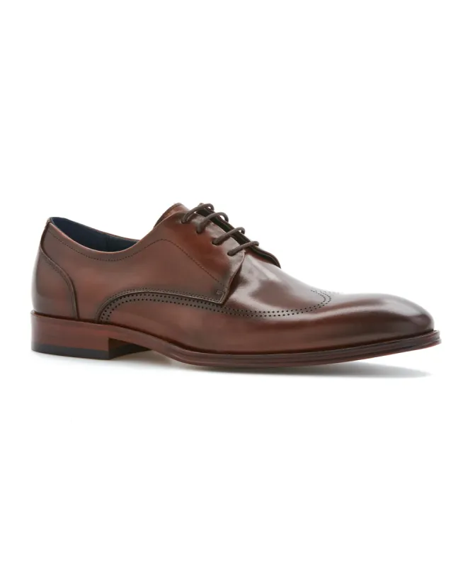 Genuine Leather Plain Toe Derby sold by Perry Ellis