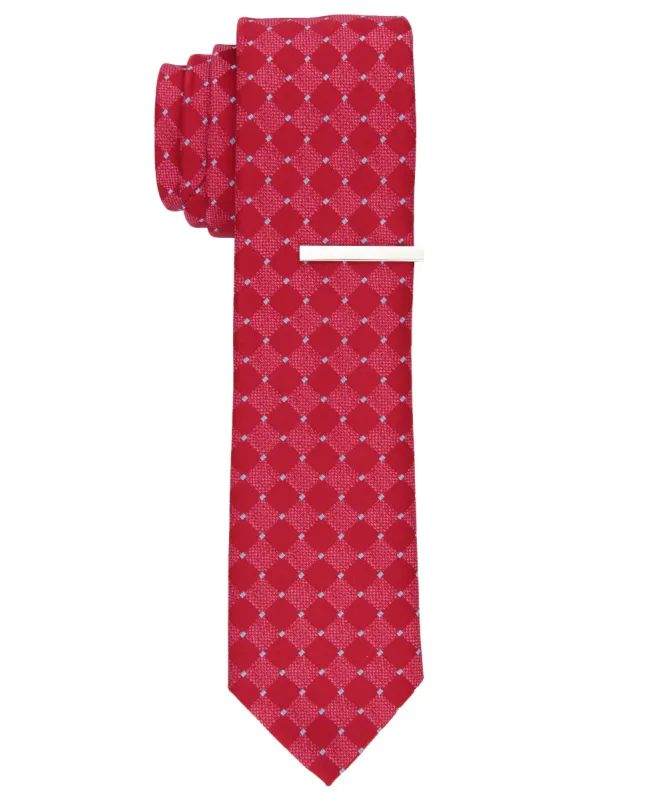 Lebenzon Mini Diamond Print Tie sold by Perry Ellis