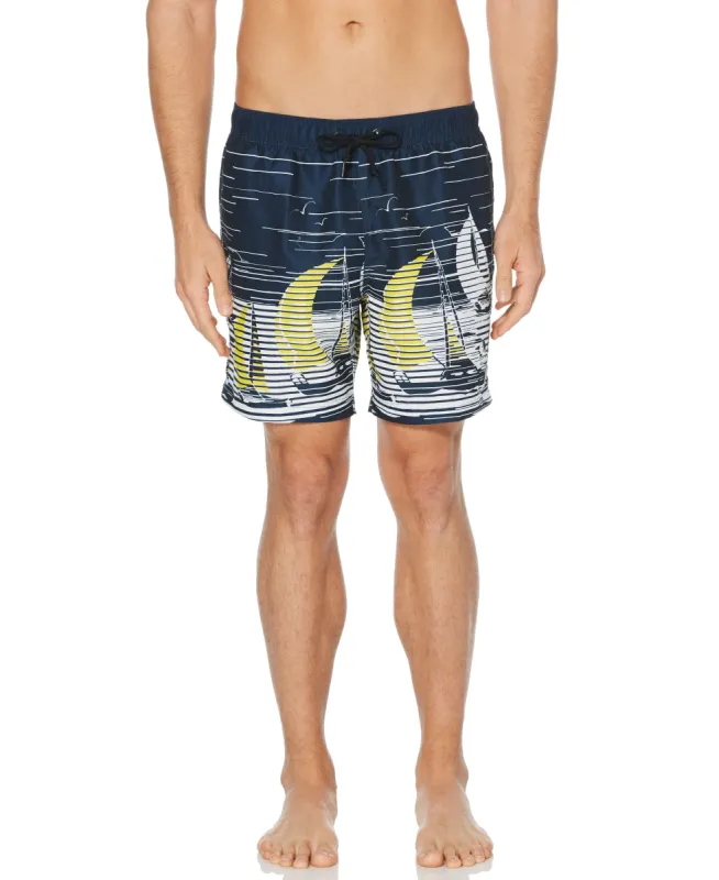 Sailboat Swim Short sold by Perry Ellis