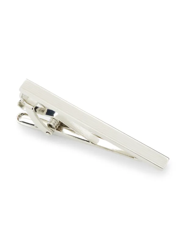 Silver Striped Tie Bar sold by Perry Ellis