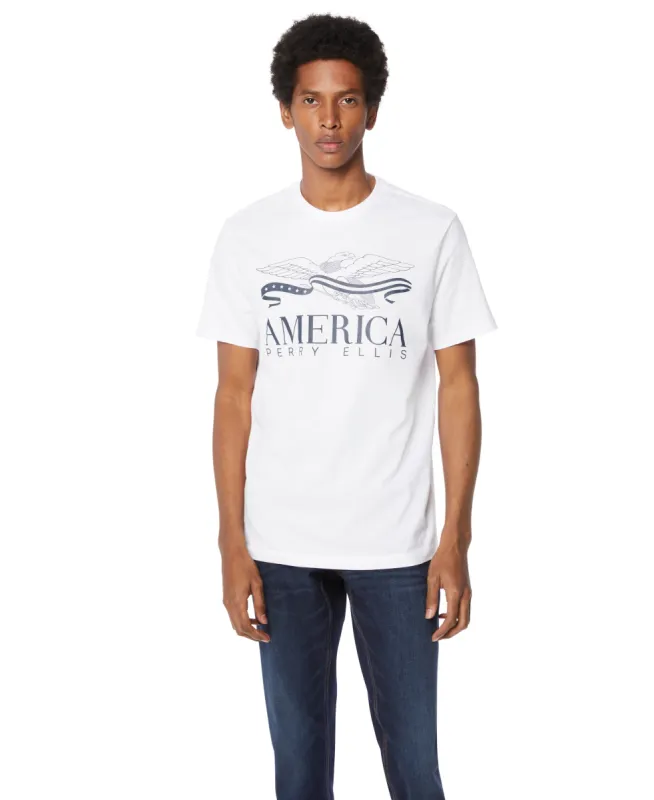 Eagle Print Tee sold by Perry Ellis