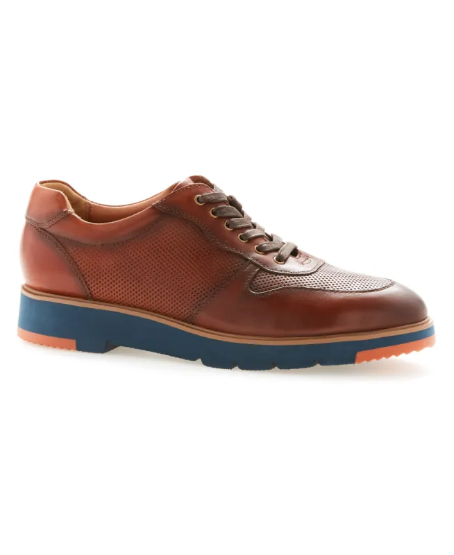 Burnished Leather Oxford Sneaker sold by Perry Ellis