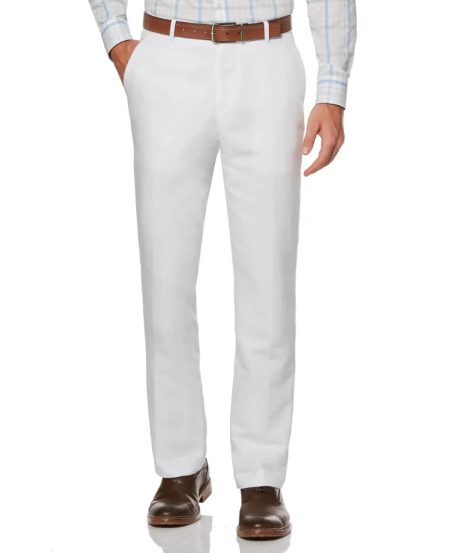 Linen Blend Twill Suit Pant made by Perry Ellis