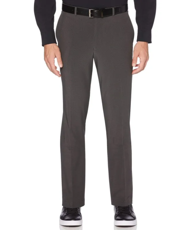 Very Slim Fit Washable Gray Check Tech Suit Pant sold by Perry Ellis