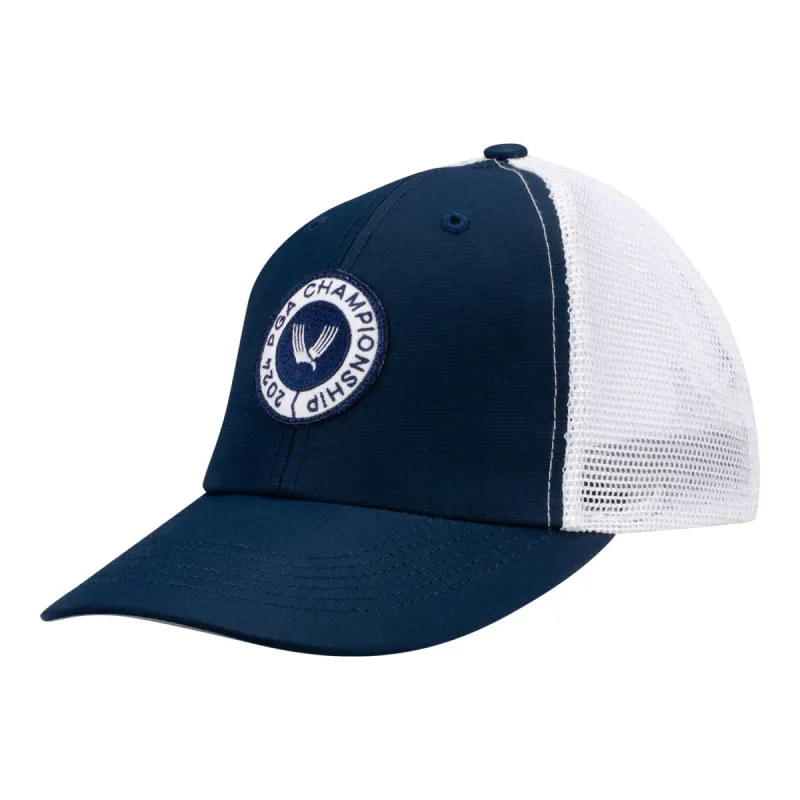 Imperial 2024 PGA Championship X210SM The Performance Meshback Hat in Navy / White sold by PGA Tour