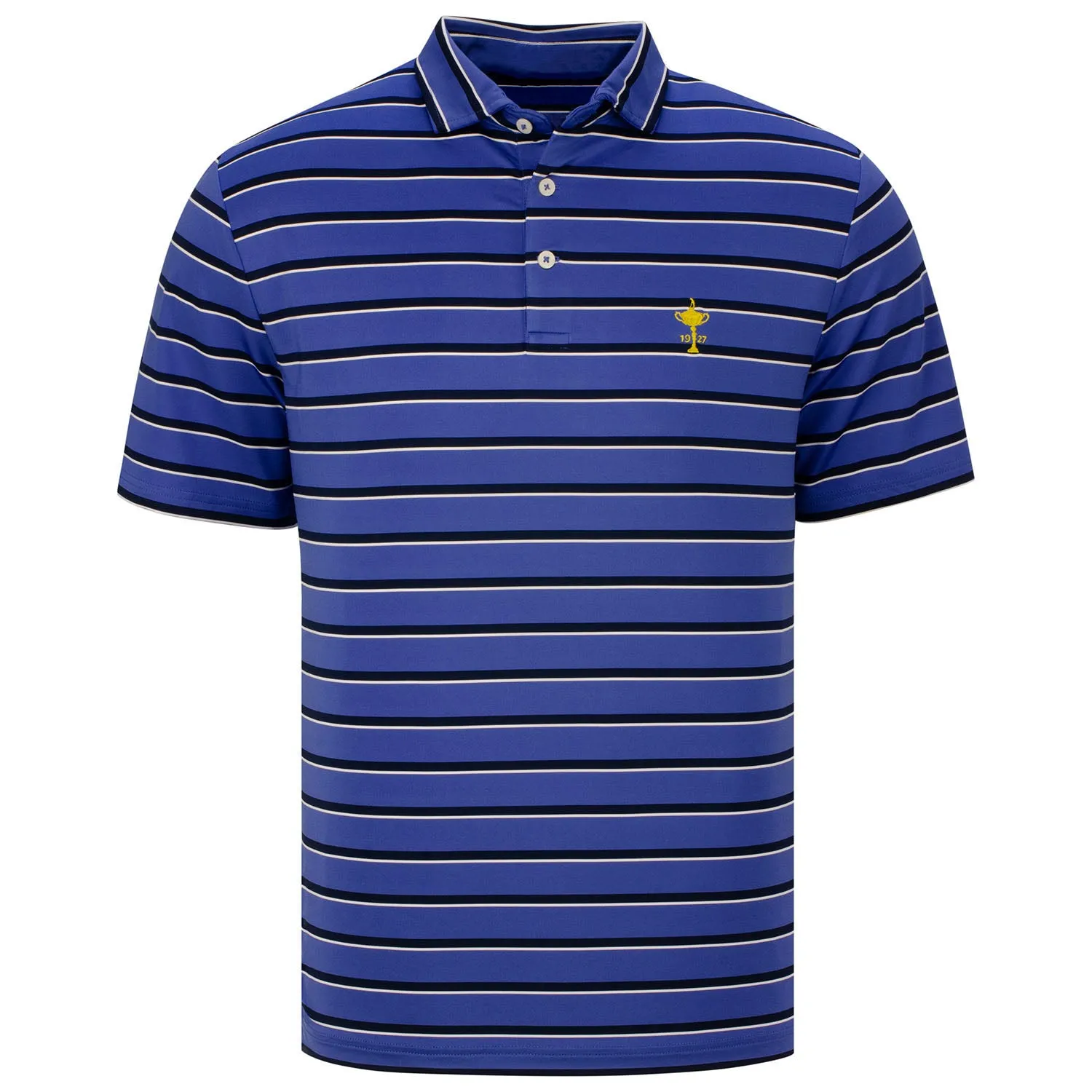 Ryder Cup Ralph Lauren Lightweight Wide Multi Stripe Polo sold by PGA Tour