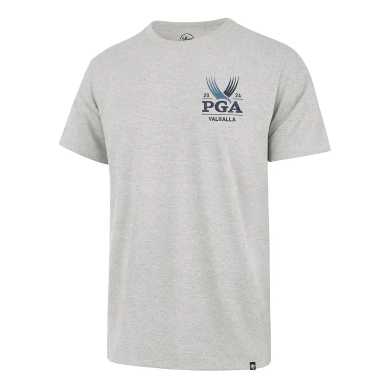 '47 Brand 2024 PGA Championship Men's Premier Franklin Short Sleeve T-Shirt in Relay Grey sold by PGA Tour
