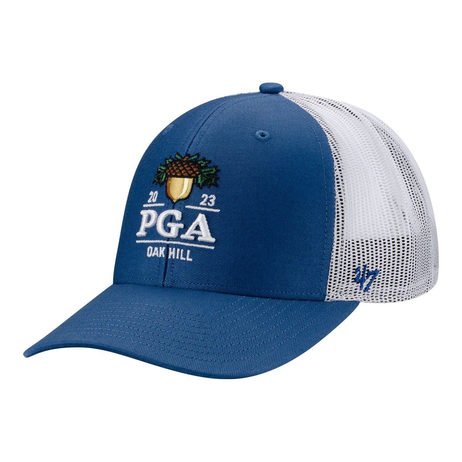 '47 Brand 2023 PGA Championship Trucker Mesh Hat in Timber Blue sold by PGA Tour