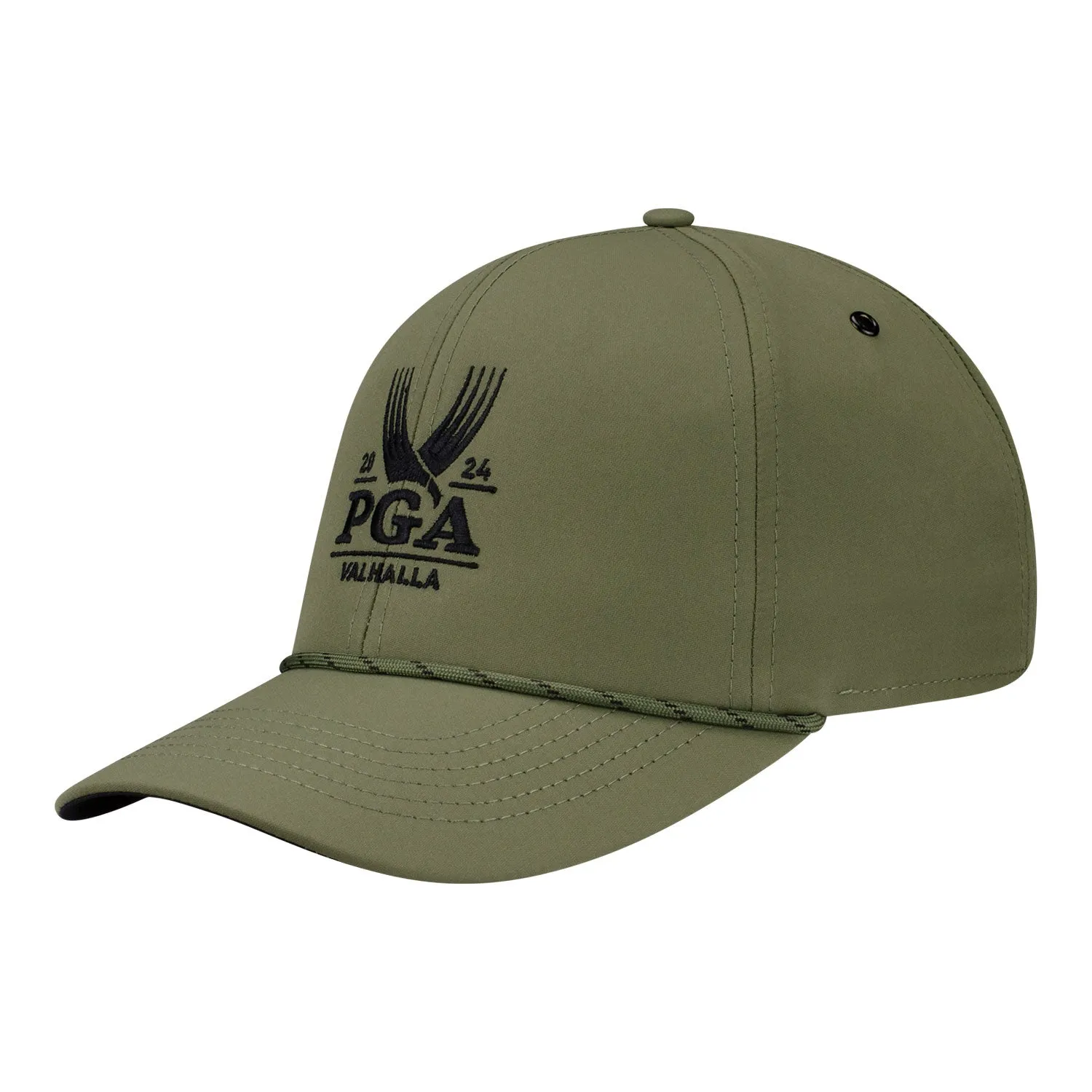 Imperial 2024 PGA Championship Performance Rope Hat in Olive sold by PGA Tour