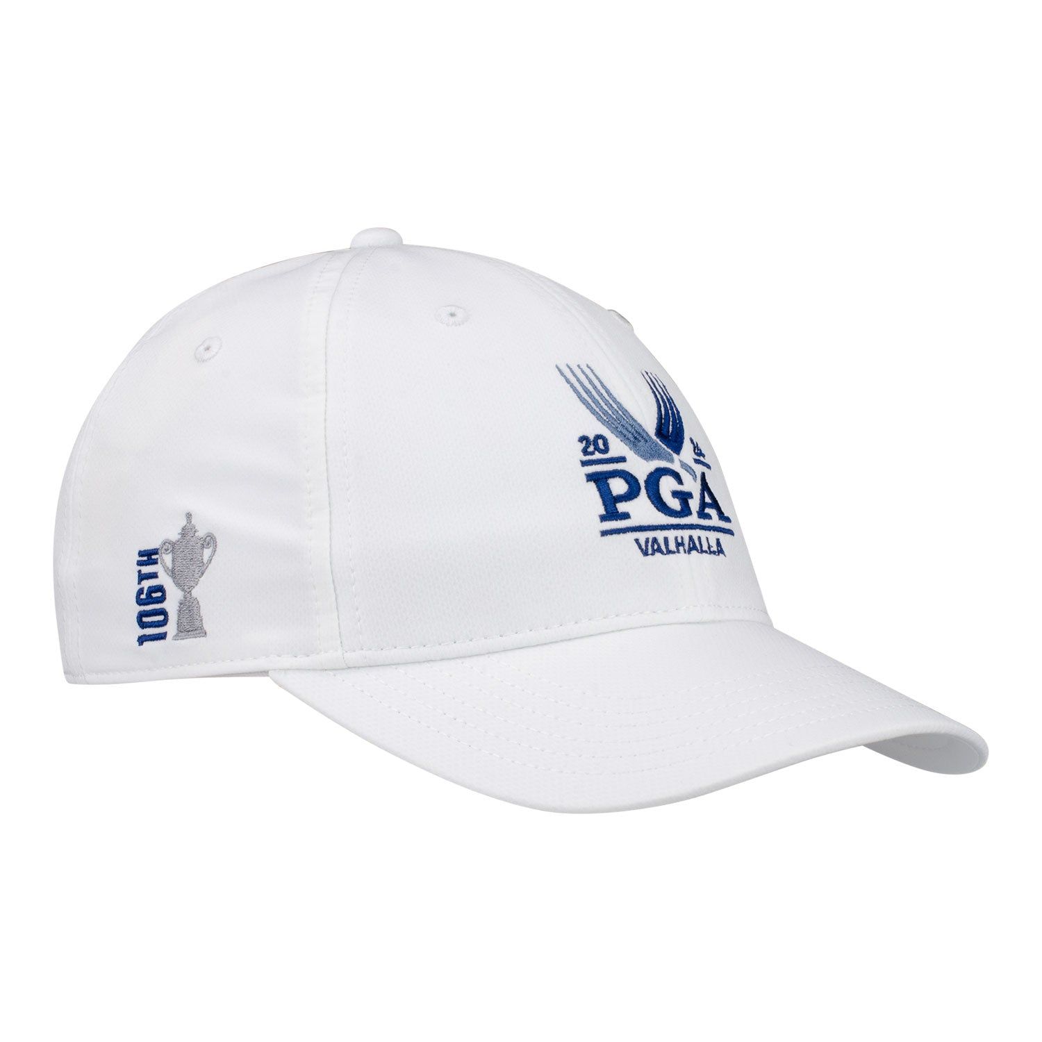 Ahead 2024 PGA Championship Unstructured Tech Hat in White sold by PGA Tour